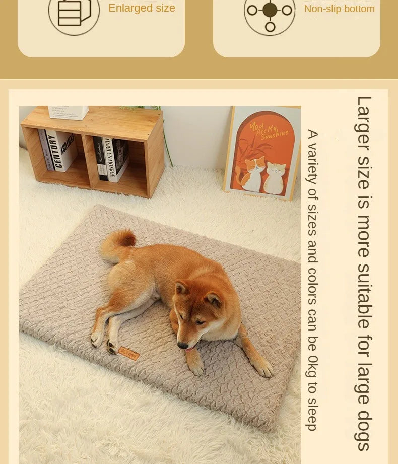 Orthopadic Memory foam Pet bed, waterproof, Washable Faux fur cover for Dogs & Cats