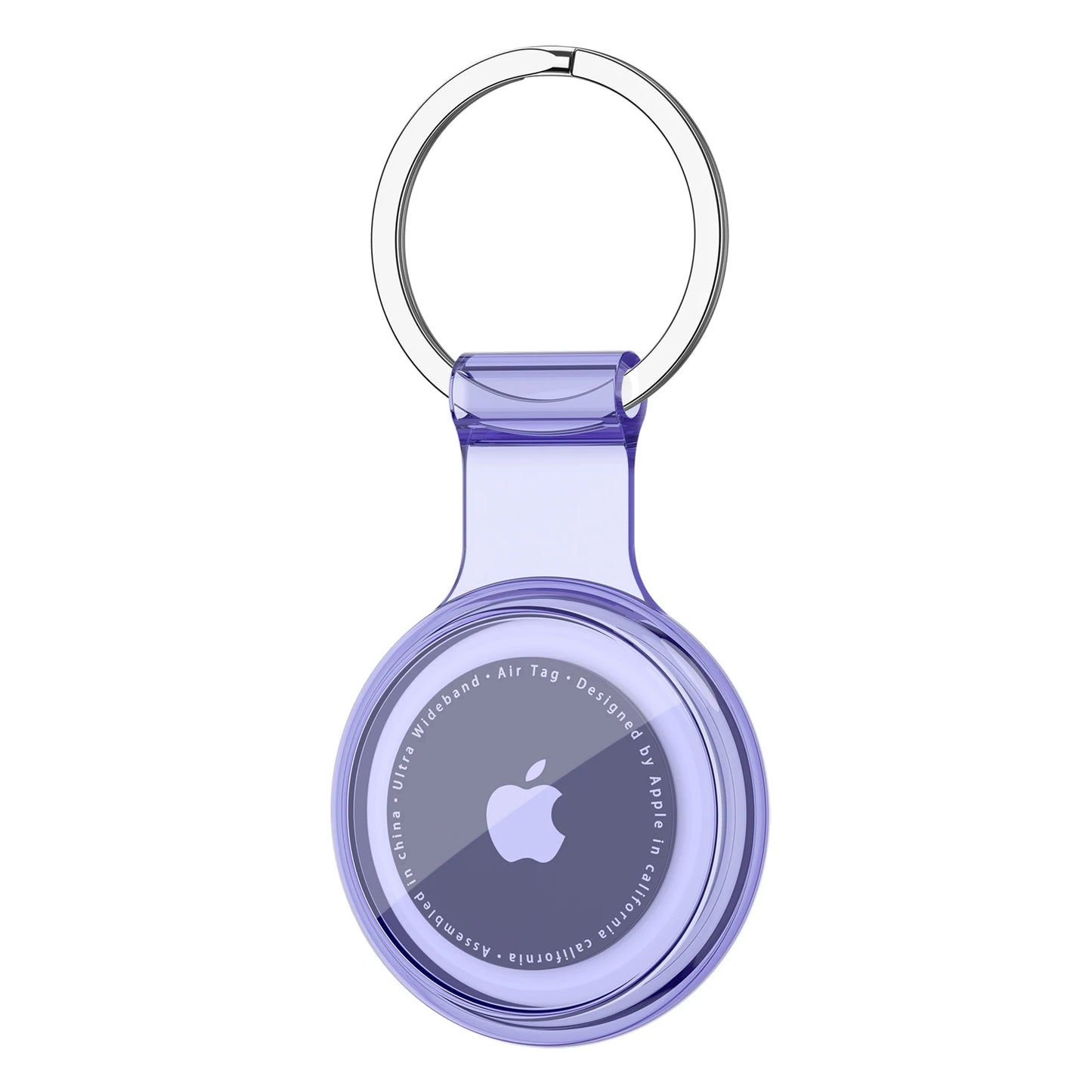 TPU AirTag Holder Keychain – Waterproof Anti-Lost Cover for Pet Collars, Keys & Bags