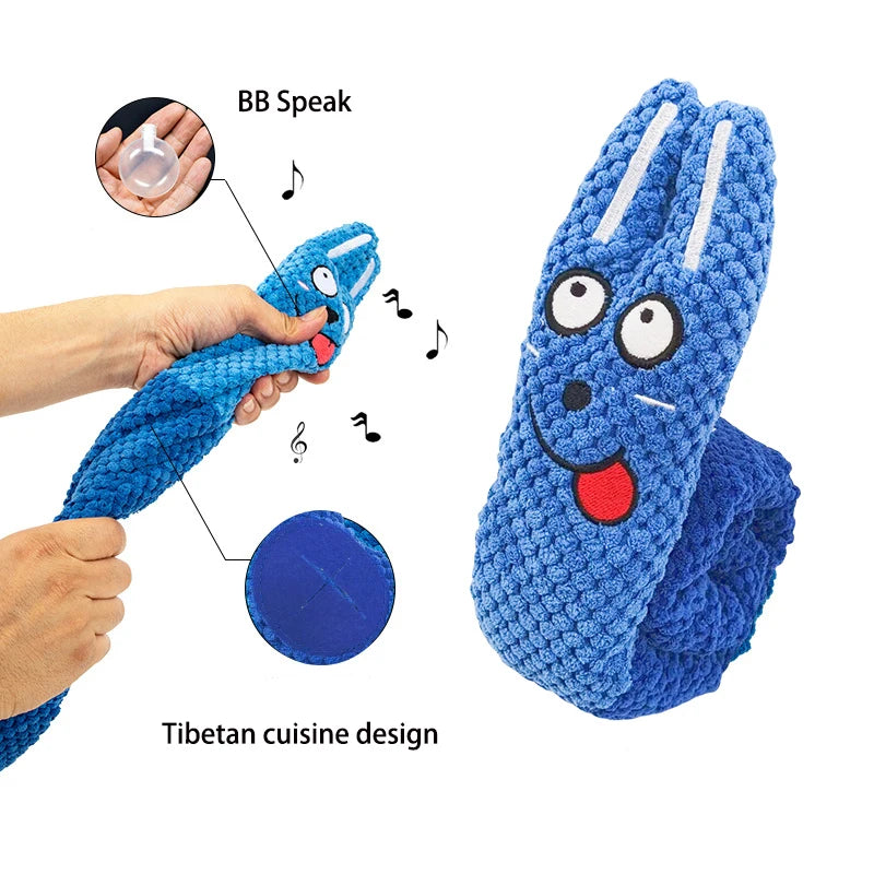Dog puzzle feeder toy - Squeaky & Indestructible.