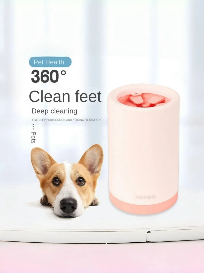 Pet Paw Cleaner Cup – Soft Silicone Foot Washer for Dogs & Cats