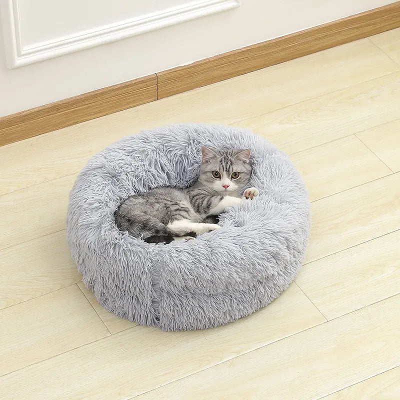 Fluffy Dog & Cat bed - Soft, Warm, Washing machine safe pet cushion