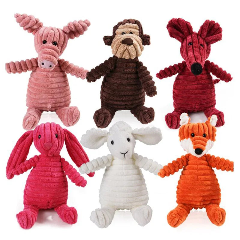 Squeaky Dog & Cat toys - Bite resistant animal design (Multiple Styles)