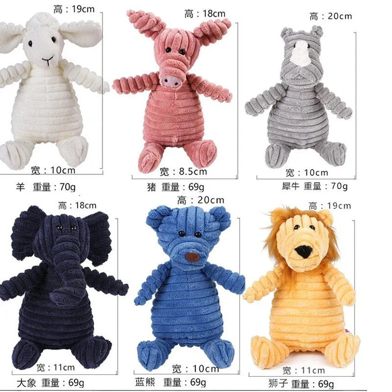 Squeaky Dog & Cat toys - Bite resistant animal design (Multiple Styles)