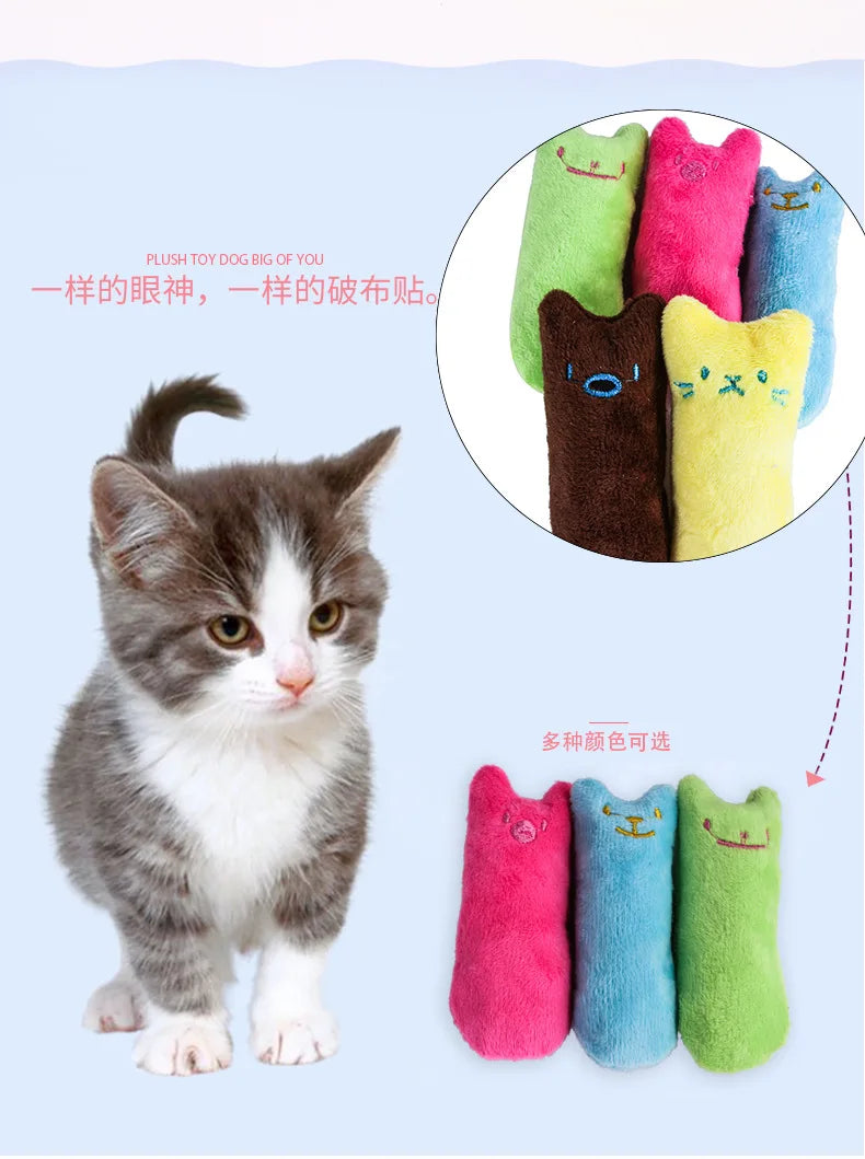 Catnip plush chew toy - Soft, Interactive cat toy for Kittens & Cats