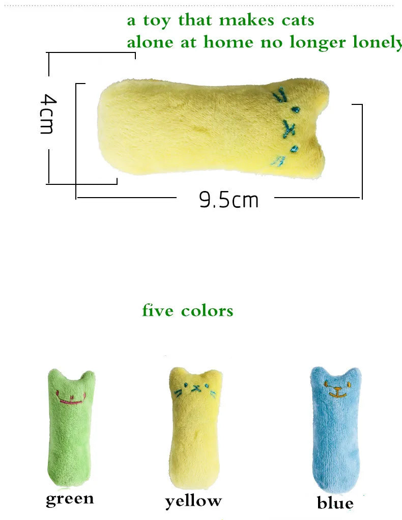 Catnip plush chew toy - Soft, Interactive cat toy for Kittens & Cats