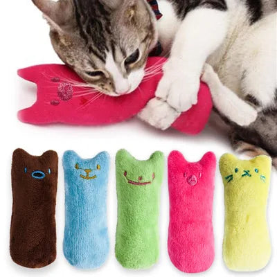 Catnip plush chew toy - Soft, Interactive cat toy for Kittens & Cats
