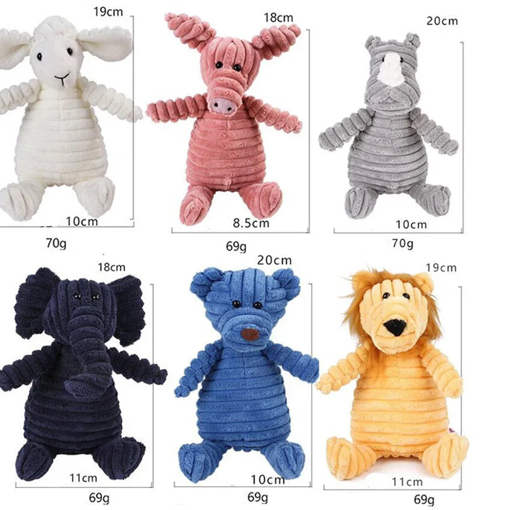 Squeaky Dog & Cat toys - Bite resistant animal design (Multiple Styles)