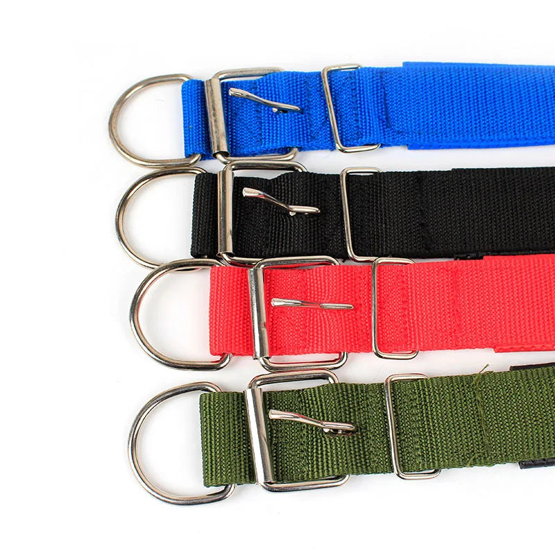 Adjustable Nylon Dog Collar – Durable Buckle Collar for Small, Medium & Large Breeds
