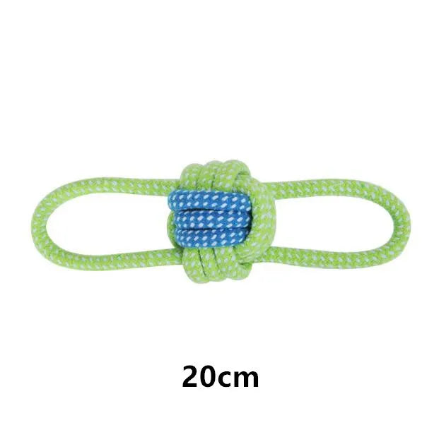 Interactive cotton rope dog toys, Chew & Tug set for small to large dogs.