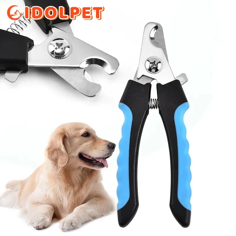 Professional Pet Nail Clippers with Safety Guard – Stainless Steel for Dogs & Cats