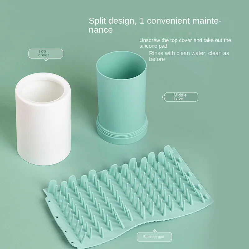 Pet Paw Cleaner Cup – Soft Silicone Foot Washer for Dogs & Cats