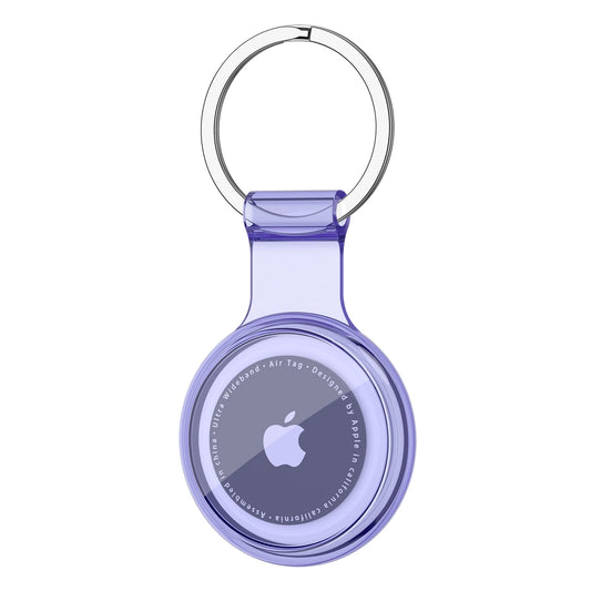 TPU AirTag Holder Keychain – Waterproof Anti-Lost Cover for Pet Collars, Keys & Bags