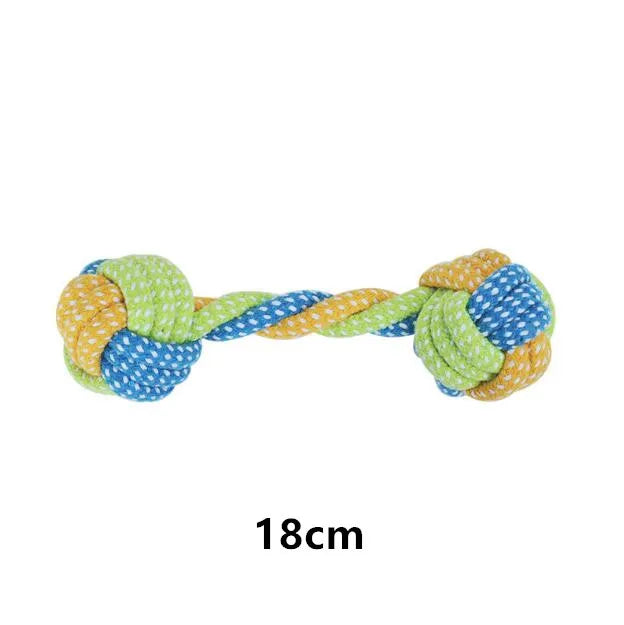 Interactive cotton rope dog toys, Chew & Tug set for small to large dogs.