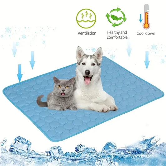 Cooling pet mat for Dogs & Cats, Self cooling, lightweight, Summer relief bed