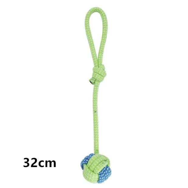 Interactive cotton rope dog toys, Chew & Tug set for small to large dogs.