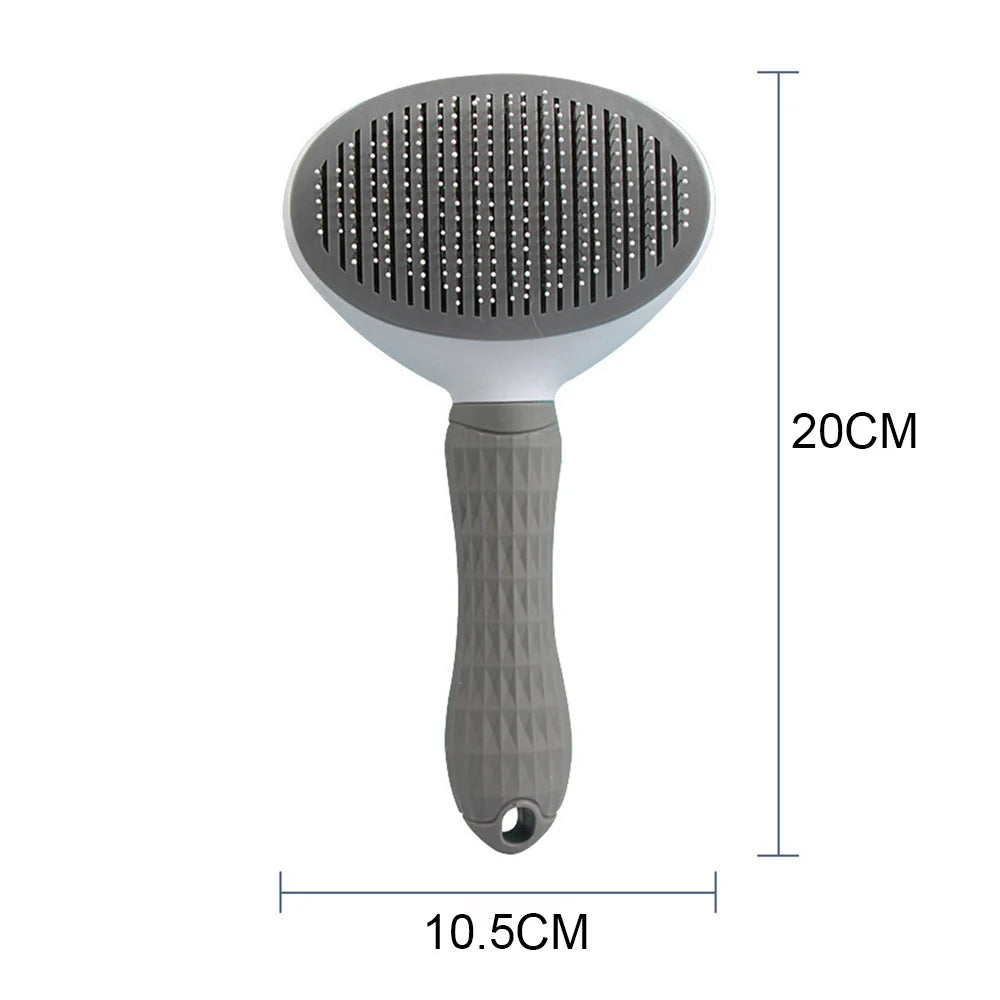 Self-Cleaning Slicker Brush for Dogs & Cats – Pet Hair Removal Grooming Comb