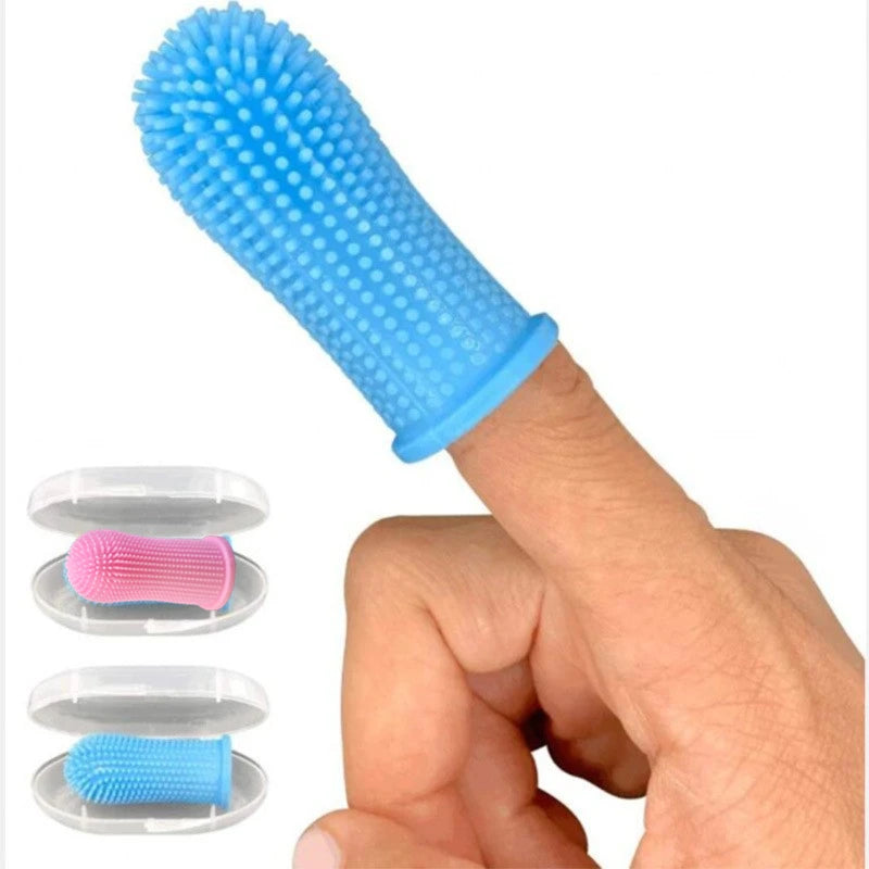 Super Soft Finger Toothbrush for Dogs & Cats – Gentle Pet Dental Cleaner