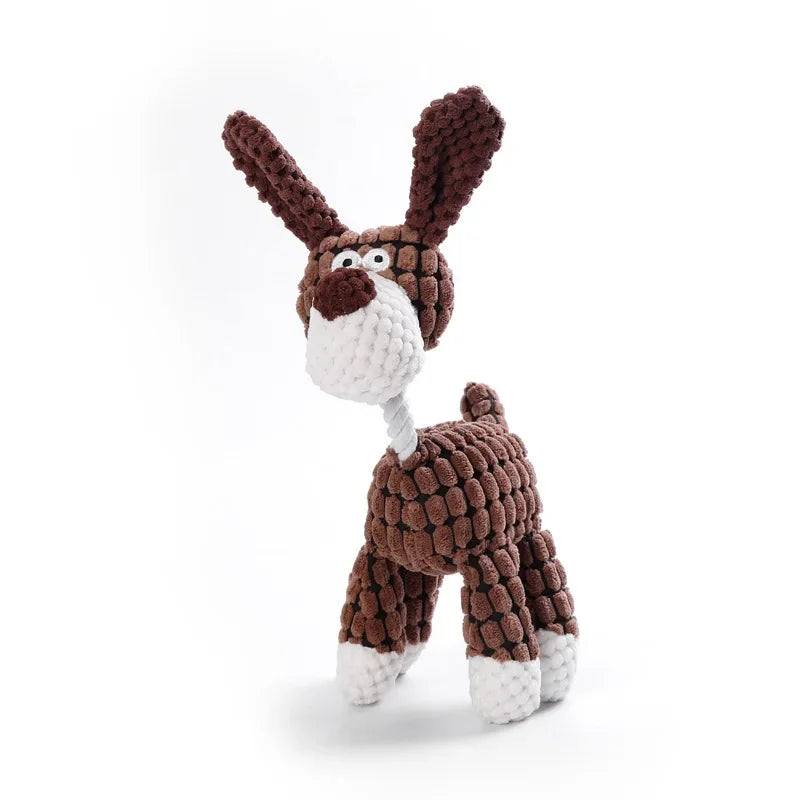 Squeaky Dog & Cat toys - Bite resistant animal design (Multiple Styles)