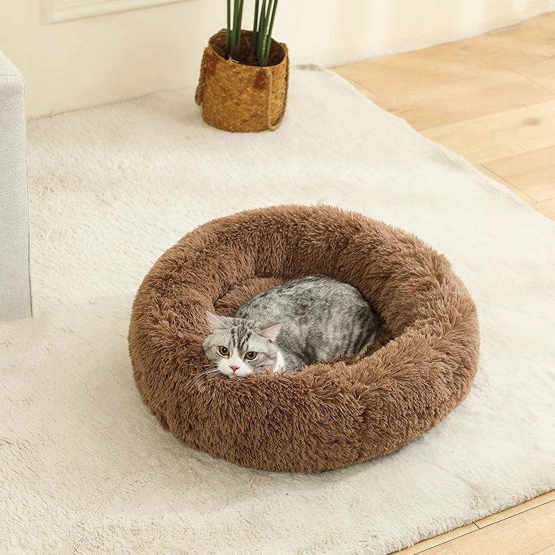 Fluffy Dog & Cat bed - Soft, Warm, Washing machine safe pet cushion