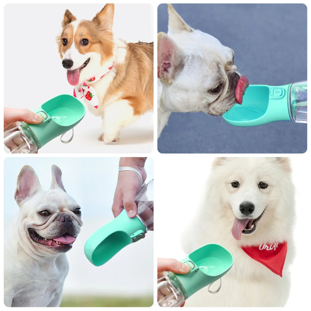 Portable Leakproof Dog Water Bottle – For Walks, Travel & Outdoor Adventures (350ml/550ml)