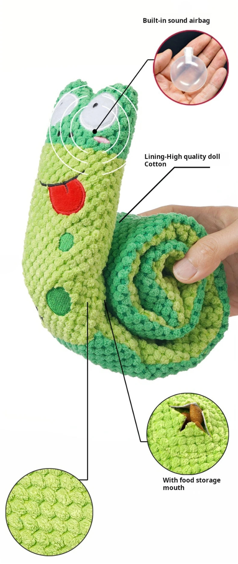 Dog puzzle feeder toy - Squeaky & Indestructible.