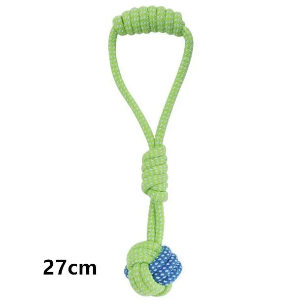 Interactive cotton rope dog toys, Chew & Tug set for small to large dogs.