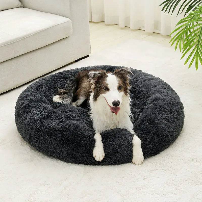 Fluffy Dog & Cat bed - Soft, Warm, Washing machine safe pet cushion