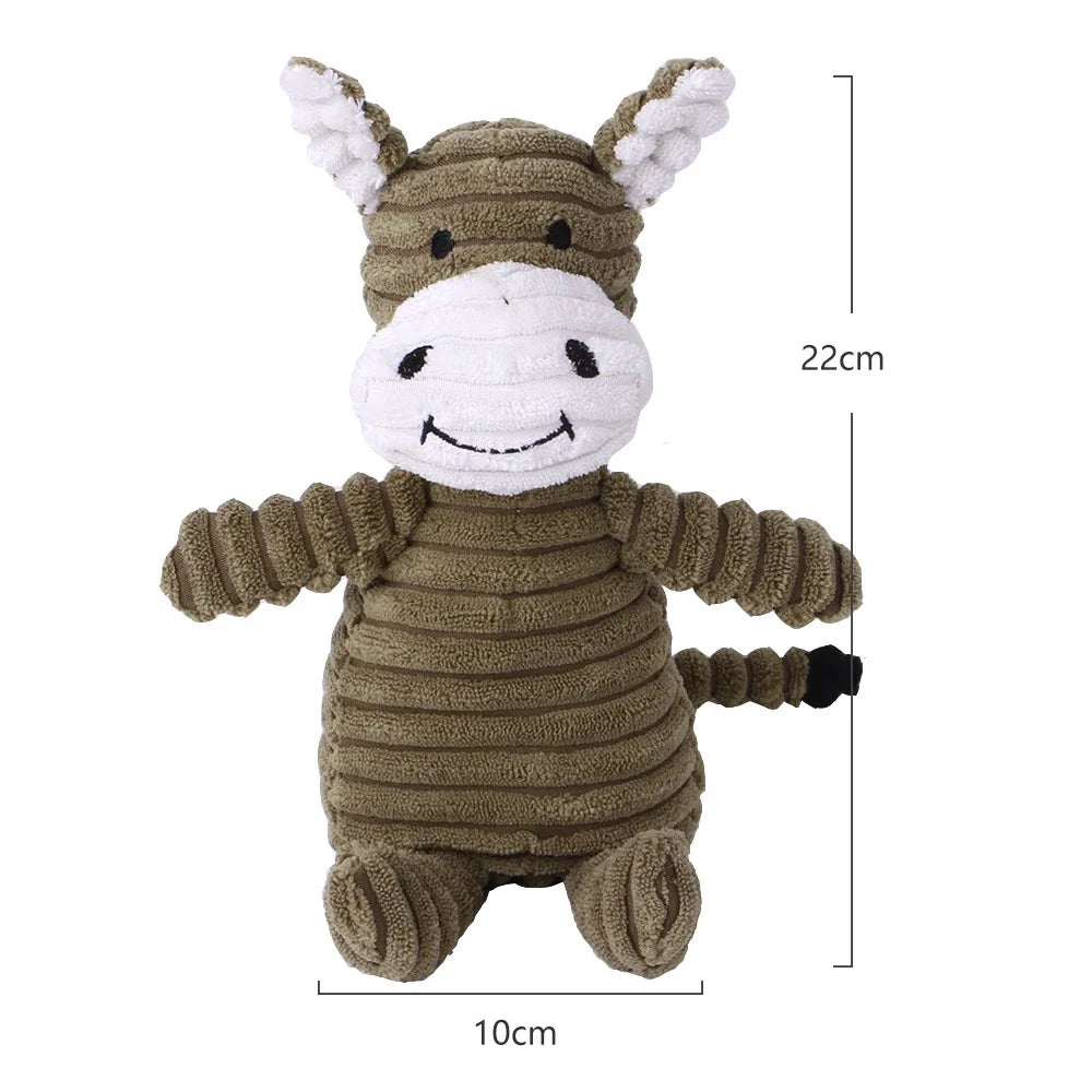 Squeaky Dog & Cat toys - Bite resistant animal design (Multiple Styles)