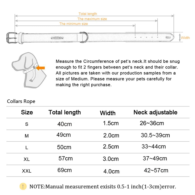 Adjustable Nylon Dog Collar – Durable Buckle Collar for Small, Medium & Large Breeds
