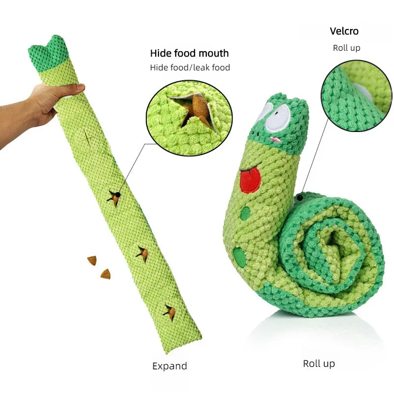Dog puzzle feeder toy - Squeaky & Indestructible.