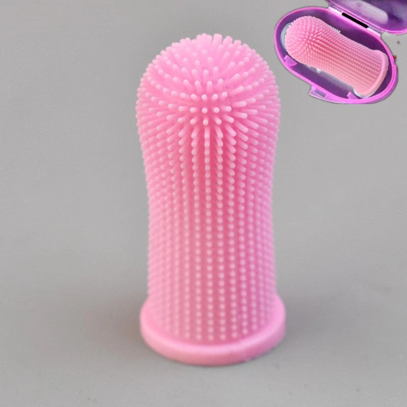 Super Soft Finger Toothbrush for Dogs & Cats – Gentle Pet Dental Cleaner