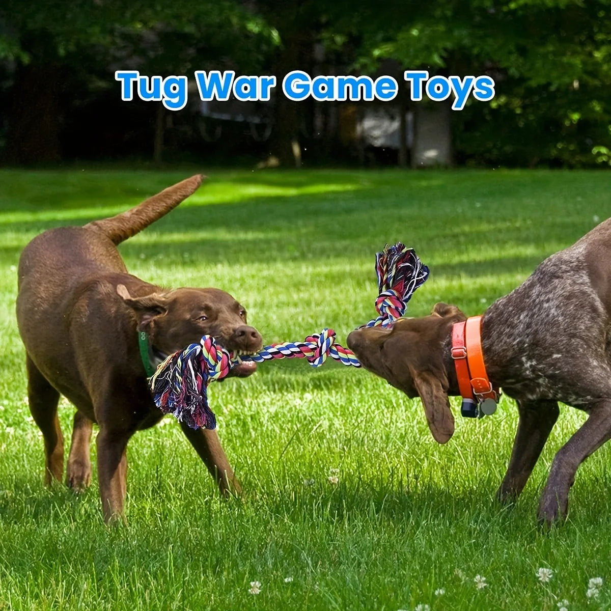 durable knot rope toy for dogs, Tug of war & Chew toy (Linen Material)