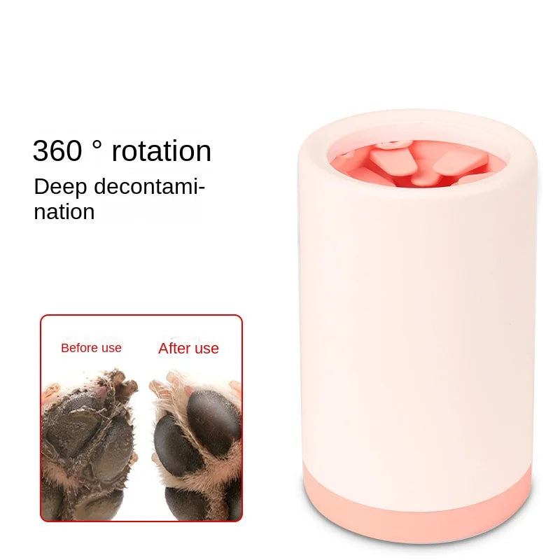 Pet Paw Cleaner Cup – Soft Silicone Foot Washer for Dogs & Cats