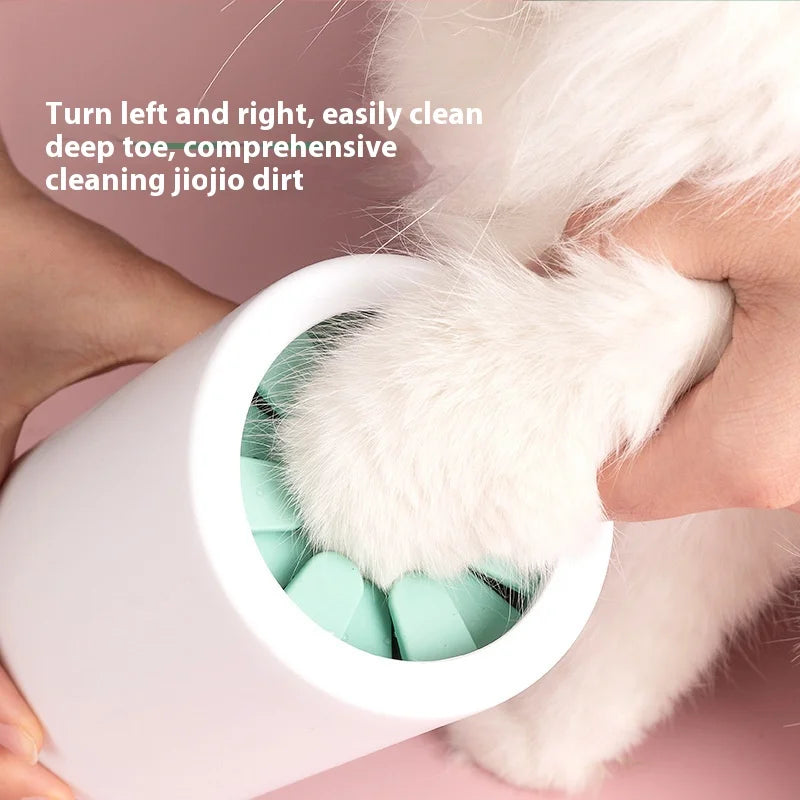Pet Paw Cleaner Cup – Soft Silicone Foot Washer for Dogs & Cats