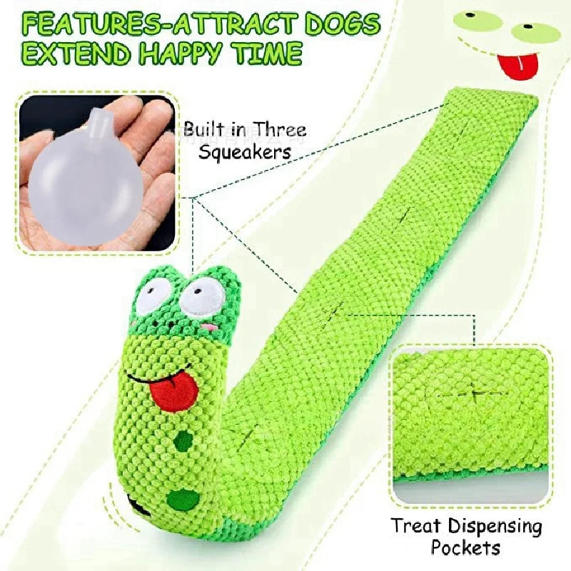 Dog puzzle feeder toy - Squeaky & Indestructible.