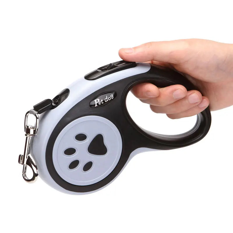 Retractable Dog & Cat Leash – 3m/5m Nylon Lead for Small Pets
