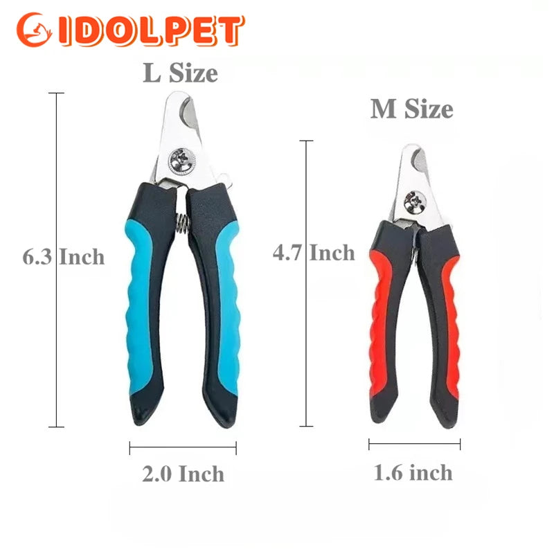Professional Pet Nail Clippers with Safety Guard – Stainless Steel for Dogs & Cats